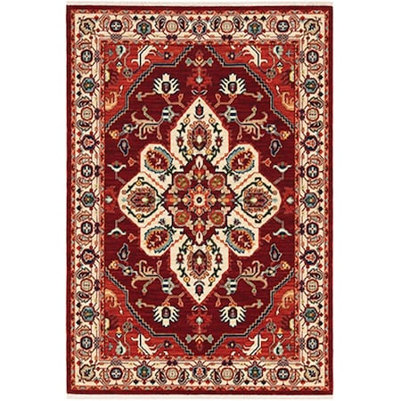 Oriental Weavers 2 ft. x 6 ft. Lilihan Machine Woven Runner RugRed L5502C060190ST